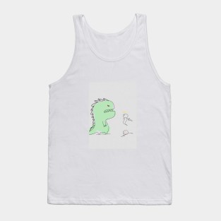 cute dino and warrior Tank Top